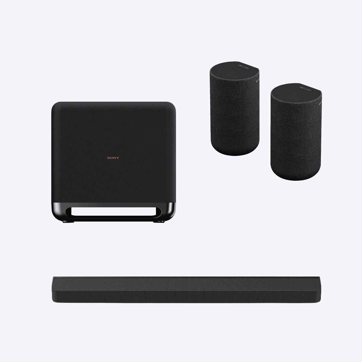 Sony Home Theatre Bundle | BRAVIA Theatre Bar 8 360 Spatial Sound Mapping Dolby Atmos®/DTS:X® | SA-SW5 Wireless Subwoofer | SA-RS5 Additional Wireless Rear Speakers